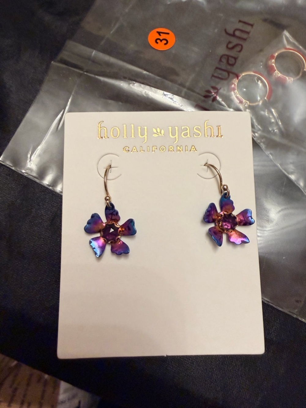 Holly Yashi: Plumeria Petite Drop - Picture 2 of 4